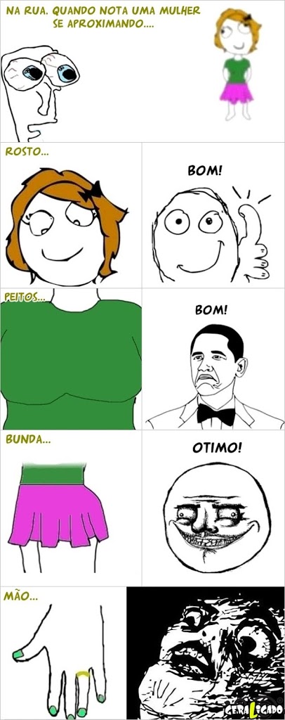 Quando vejo uma mulher na rua...