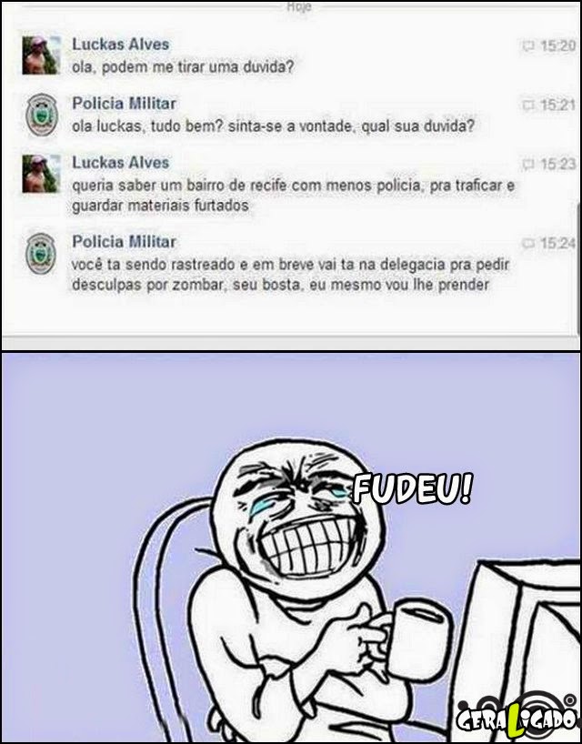 Ele descobriu o limite da zuera