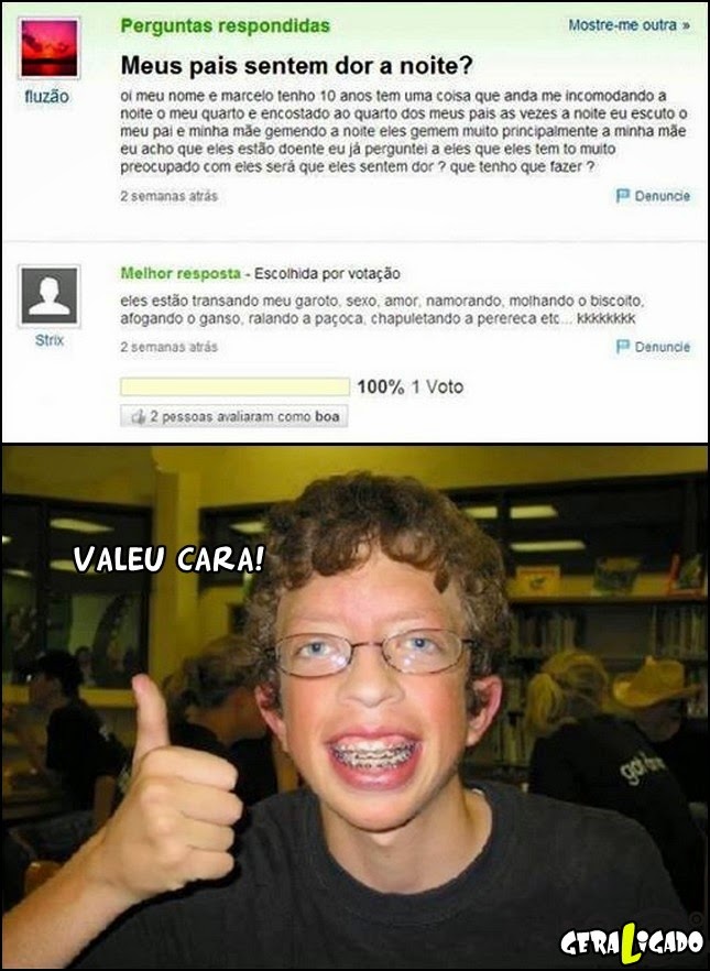 Meus pais sentem dor a noite!