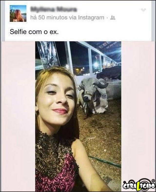 7 Selfie com o ex-namorado