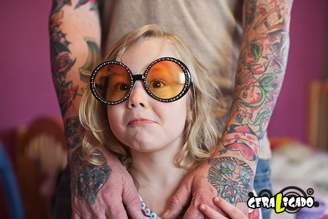 Imagens de lindos bebês com seus pais tatuados15
