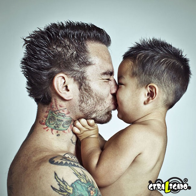 Imagens de lindos bebês com seus pais tatuados4