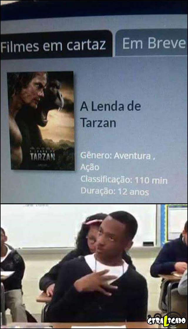 7 A duração do filme a lenda de tarzan