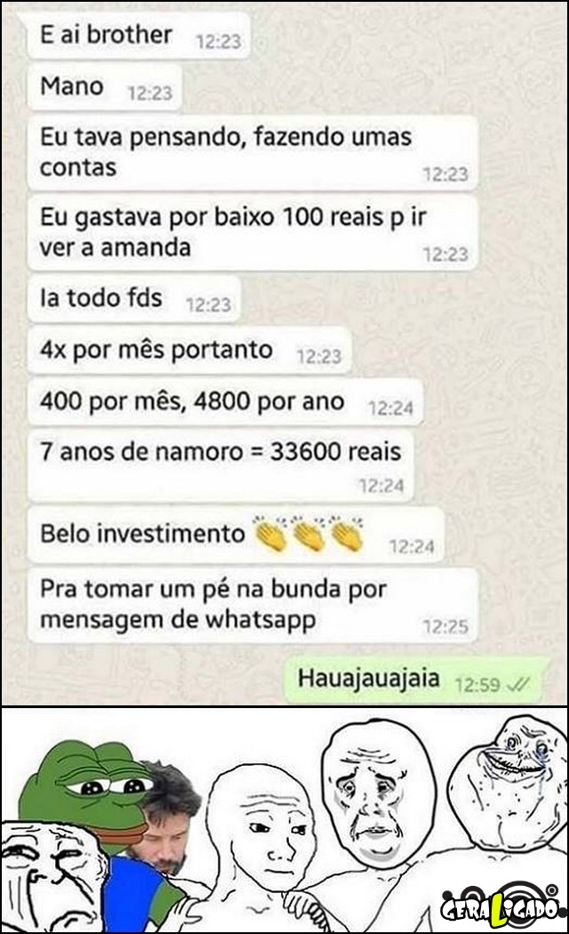 Um belo investimento no namoro