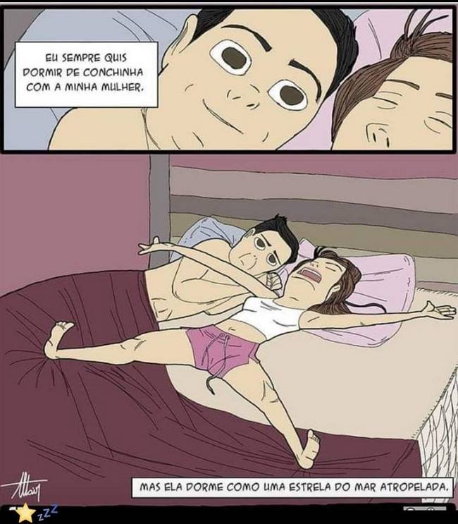 Eu sempre quis dormir de conchinha