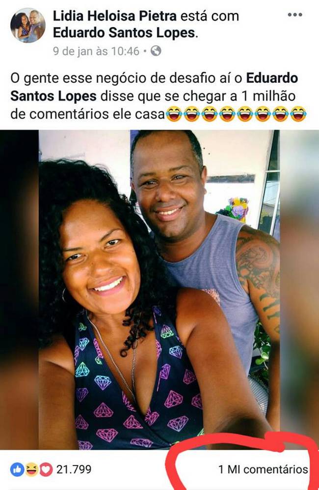 Nunca duvide do poder da internet, Eduardo.