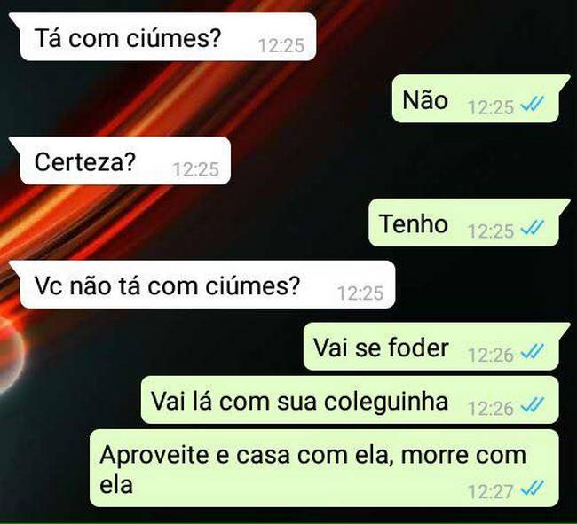 Ta com ciumes amor