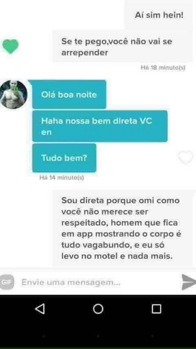 Coloquei uma camiseta azul e comecei a me comportar igual homens