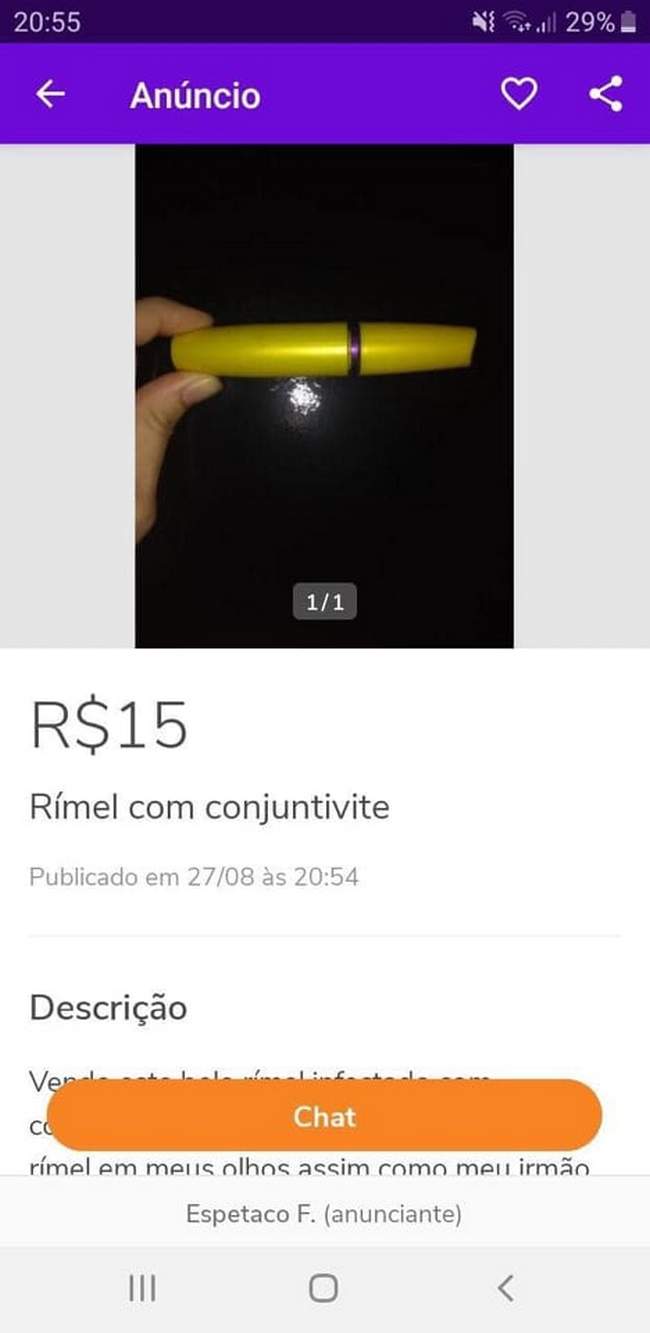 Rimel com conjutivite