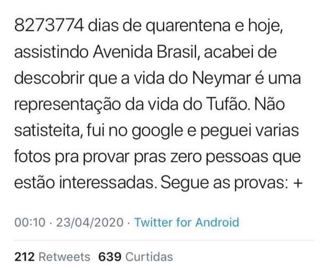 Neymar e Tufão são a mesma pessoa!