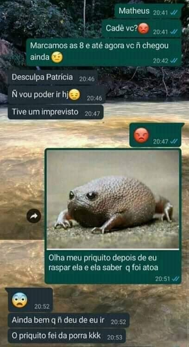 Meu priquito depois do fora.