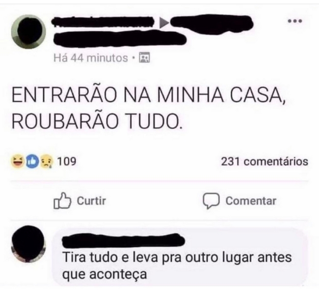 Corre esconde tudo mano