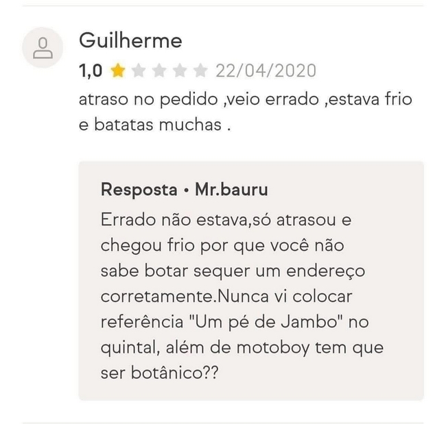 Restaurante sem paciencias