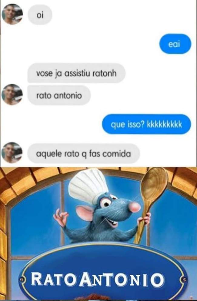 Ratonho rato Antonio ! Qualé Junin !