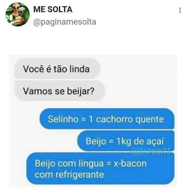 Eu aceito um beijoo de Lingua