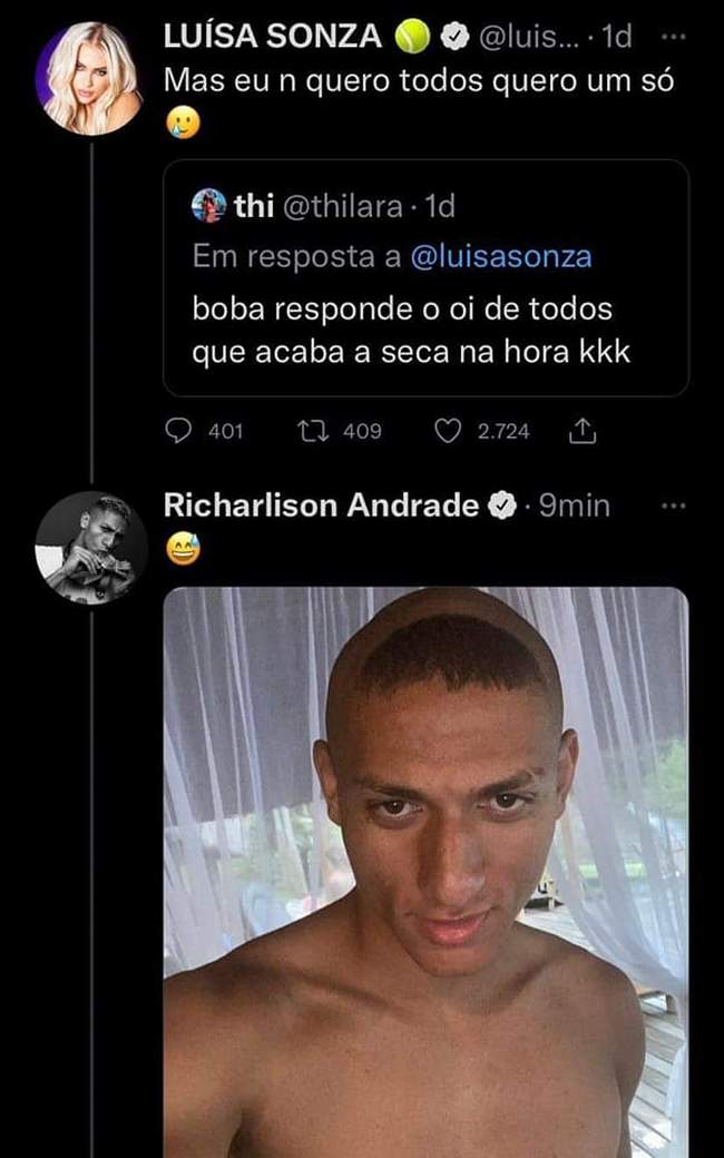 Eu queria ter a confiança do Richarlison