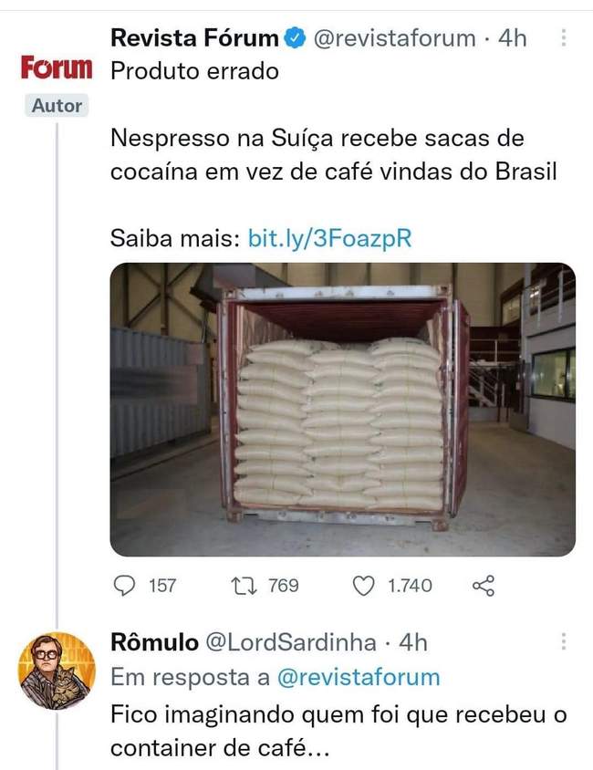 O preço que tá o café nem sei quem levou prejuízo…