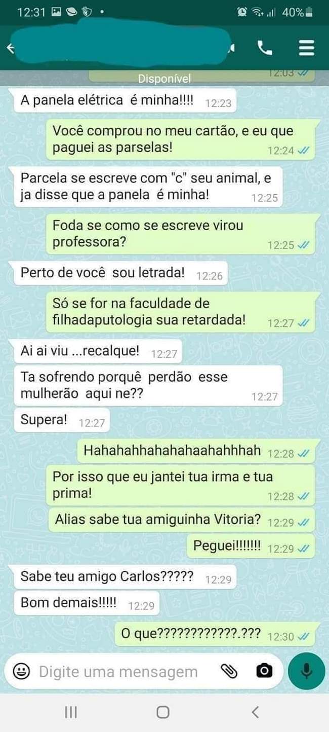 Será que contou para amigos dele que ele gosta de dedada