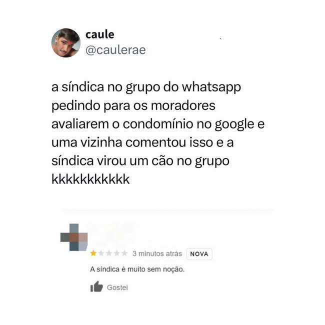 Eu sendo a moradora