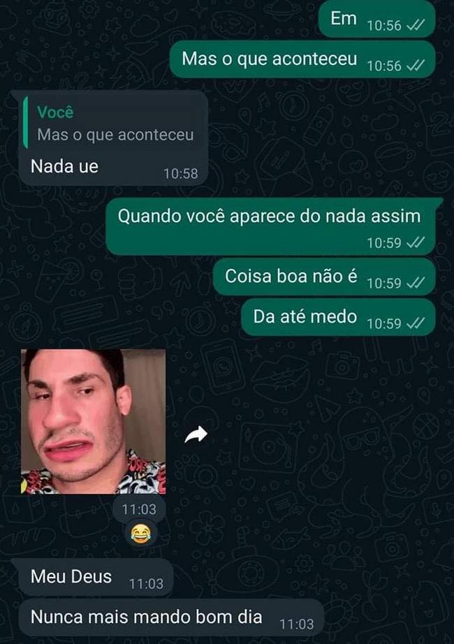 Tem gente que só de aparecer ja é um problema