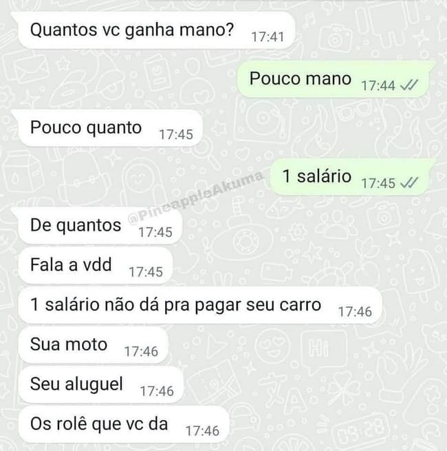 Isso é muito real