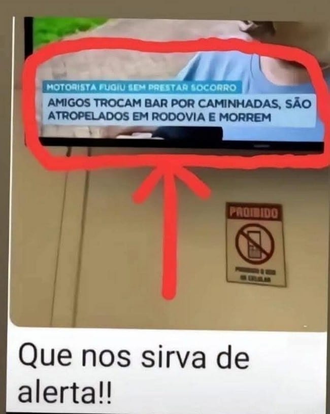 Caminhada cancelada