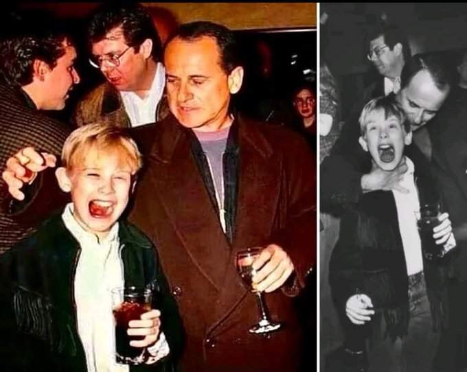 6 – Macaulay Culkin e Joe Pesci nos bastidores de Esqueceram de Mim (1990)