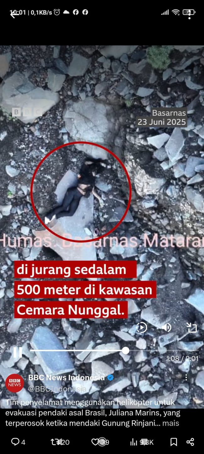 Divulgada foto da Juliana Marins morta durante resgate em vulcão