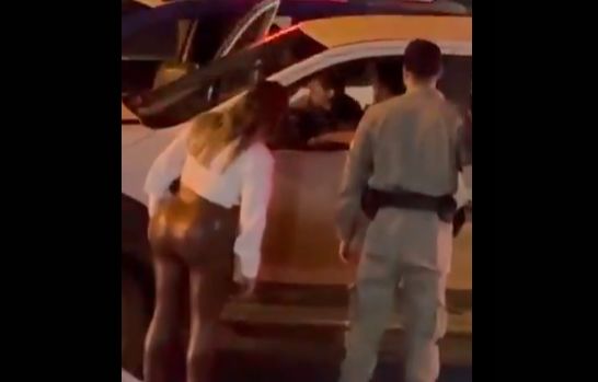 Motorista bêbado foi nocauteado pela polícia